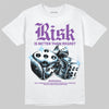 Purple Sneakers DopeSkill T-Shirt Risk Is Better Than Regret Graphic Streetwear - White
