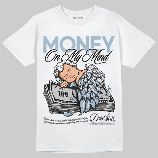 Jordan 40 “Blue Suede” DopeSkill T-Shirt MOMM Graphic Streetwear - White