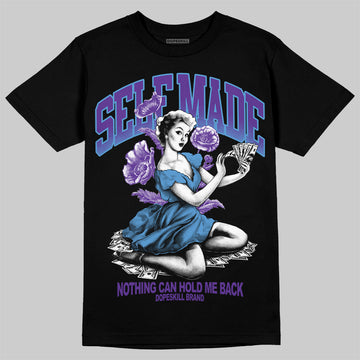 Purple Sneakers DopeSkill T-Shirt Self Made Graphic Streetwear - Black