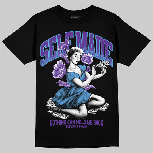 Purple Sneakers DopeSkill T-Shirt Self Made Graphic Streetwear - Black