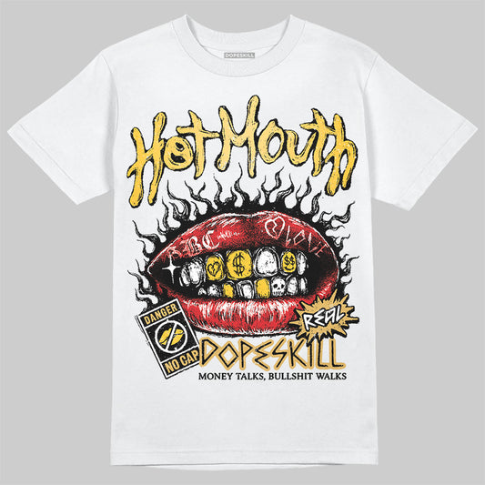 Jordan 12 "Phantom" DopeSkill T-Shirt Hot Mouth Graphic Streetwear - White