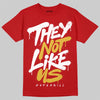 Red Sneakers DopeSkill T-Shirt They Not Like Us Graphic Streetwear - Red