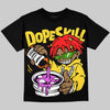 Jordan 4 Thunder DopeSkill T-Shirt Pour Up Graphic Streetwear - Black