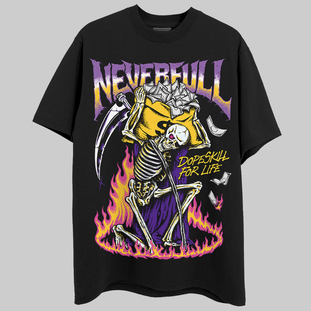 PURPLE Sneakers DopeSkill T-Shirt NeverFull Graphic Streetwear - Black