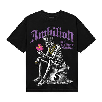PURPLE Sneakers DopeSkill T-Shirt Ambition Graphic Streetwear - Black