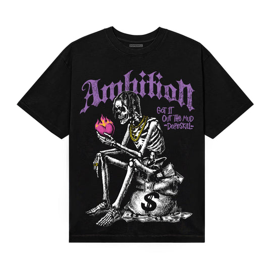 PURPLE Sneakers DopeSkill T-Shirt Ambition Graphic Streetwear - Black