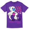 Dunk Low Championship Court Purple DopeSkill Purple T-shirt Love Kills Graphic Streetwear