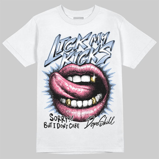 Jordan 3 GS “Cobalt Bliss” DopeSkill T-Shirt Lick My Kicks Graphic Streetwear - White