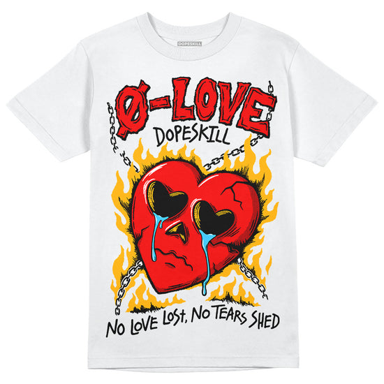 Red Sneakers DopeSkill T-Shirt Crying Heart Graphic Streetwear - White