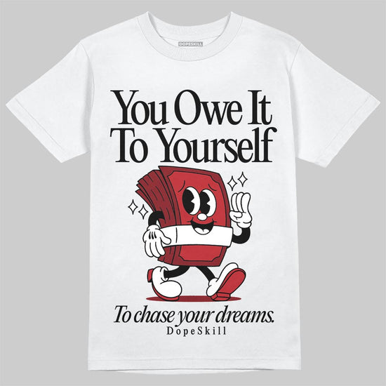 Air Foamposite One Cough Drop (2025) DopeSkill T-Shirt Owe It To Yourself Graphic Streetwear - White 