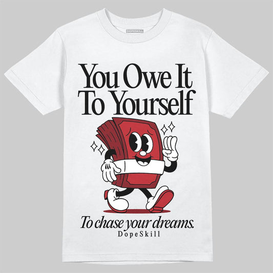 Air Foamposite One Cough Drop (2025) DopeSkill T-Shirt Owe It To Yourself Graphic Streetwear - White 