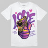 PURPLE Sneakers DopeSkill T-Shirt Love Shot Graphic Streetwear - White
