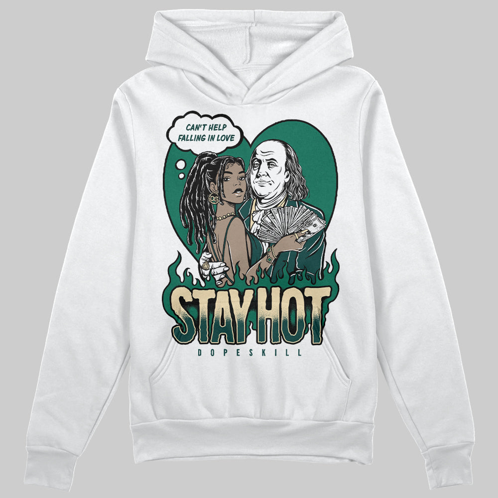 Jordan 4 Retro Oxidized Green DopeSkill Hoodie Sweatshirt Stay Hot Graphic Streetwear - White