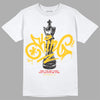 Yellow Sneakers DopeSkill T-Shirt King Chess Graphic Streetwear - White