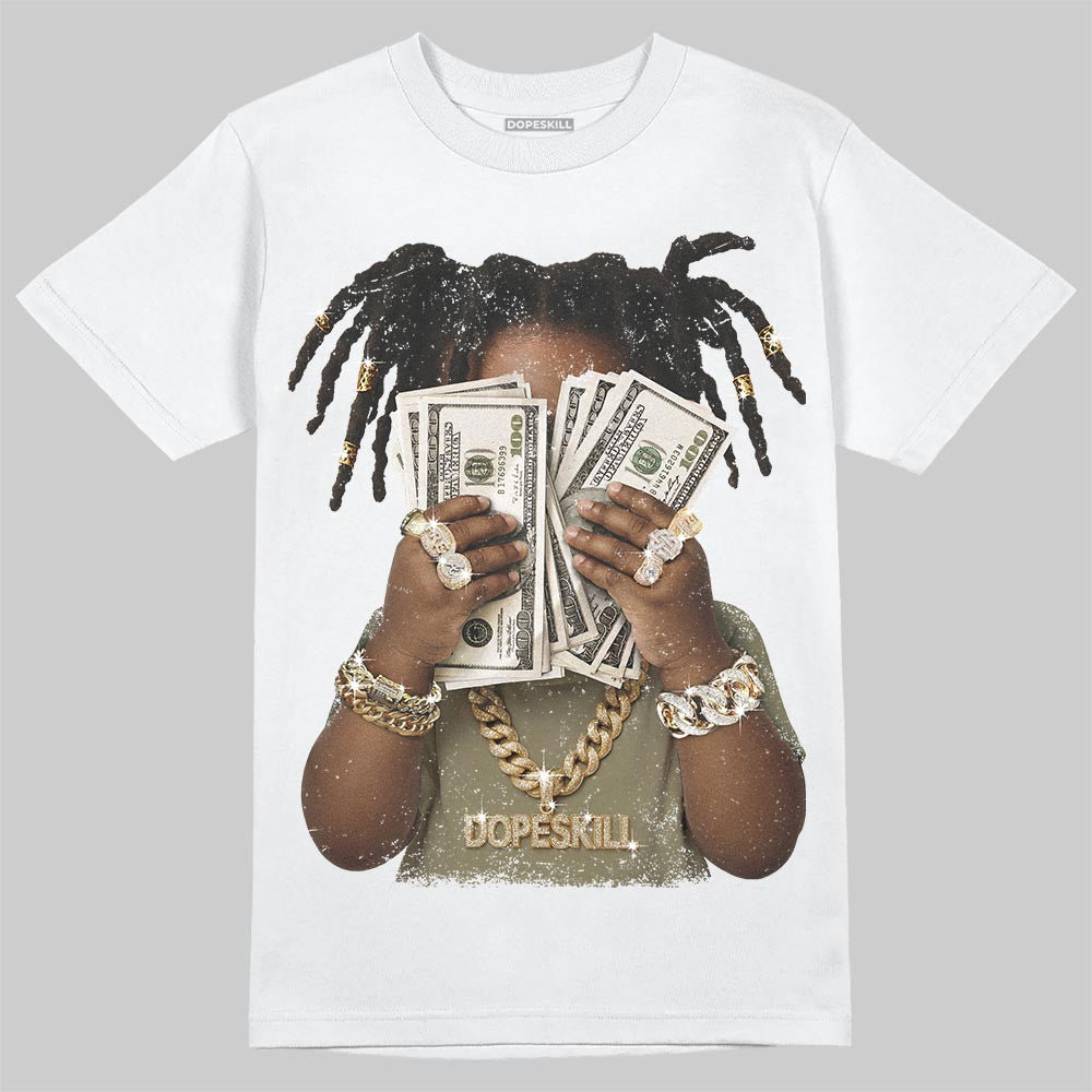 Jordan 6 Retro Neutral Olive DopeSkill T-Shirt Rich Youth Graphic Streetwear - White