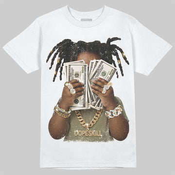 Jordan 6 Retro Neutral Olive DopeSkill T-Shirt Rich Youth Graphic Streetwear - White