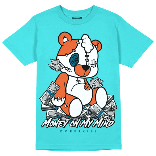 Dunk Low “Miami Dolphins” DopeSkill Tahiti Blue T-shirt MOMM Bear Graphic Streetwear