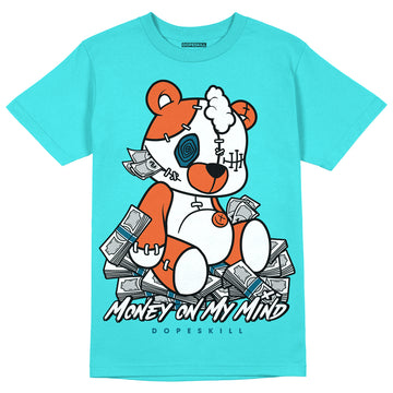 Dunk Low “Miami Dolphins” DopeSkill Tahiti Blue T-shirt MOMM Bear Graphic Streetwear