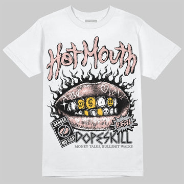 ASICS Gel-1130 'White Neutral Pink' DopeSkill T-Shirt Hot Mouth Graphic Streetwear - White