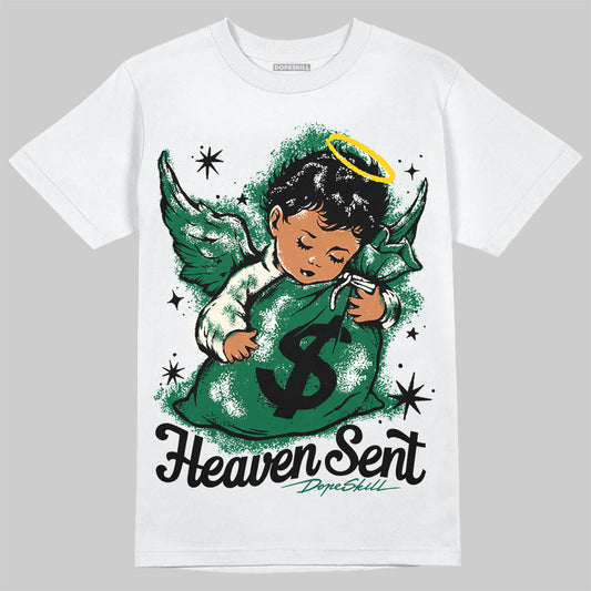 Jordan 13 GS “Pine Green” DopeSkill T-Shirt Heaven Sent Graphic Streetwear - White 