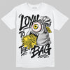 Jordan 4 Thunder DopeSkill T-Shirt Loyal To The Bag Graphic Streetwear - White 