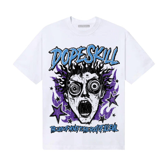 PURPLE Sneakers DopeSkill T-Shirt Root of Evil Graphic Streetwear - White 