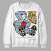 Jordan 13 “Blue Grey” DopeSkill Sweatshirt Love Kills Graphic Streetwear - White 