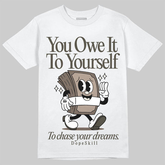 New Balance 204L Mushroom DopeSkill T-Shirt Owe It To Yourself Graphic Streetwear  White 