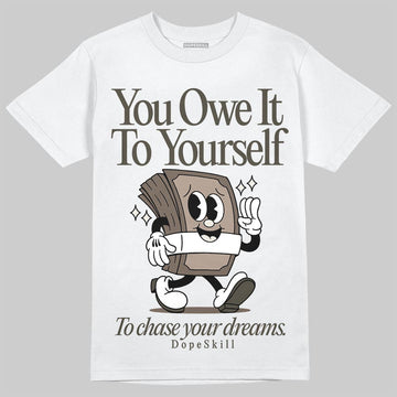 New Balance 204L Mushroom DopeSkill T-Shirt Owe It To Yourself Graphic Streetwear  White 