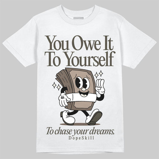 New Balance 204L Mushroom DopeSkill T-Shirt Owe It To Yourself Graphic Streetwear  White 