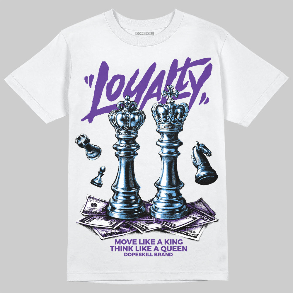 PURPLE Sneakers DopeSkill T-Shirt Loyalty Graphic Streetwear - White