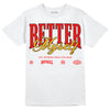 Red Sneakers DopeSkill T-Shirt Better Myself Graphic Streetwear - White