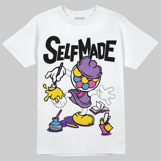 PURPLE Sneakers DopeSkill T-Shirt Self Made Graphic Streetwear - White