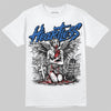 Jordan 3 "True Blue" DopeSkill T-Shirt Heartless Graphic Streetwear - White