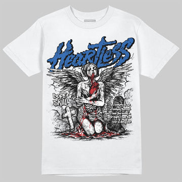 Jordan 3 "True Blue" DopeSkill T-Shirt Heartless Graphic Streetwear - White