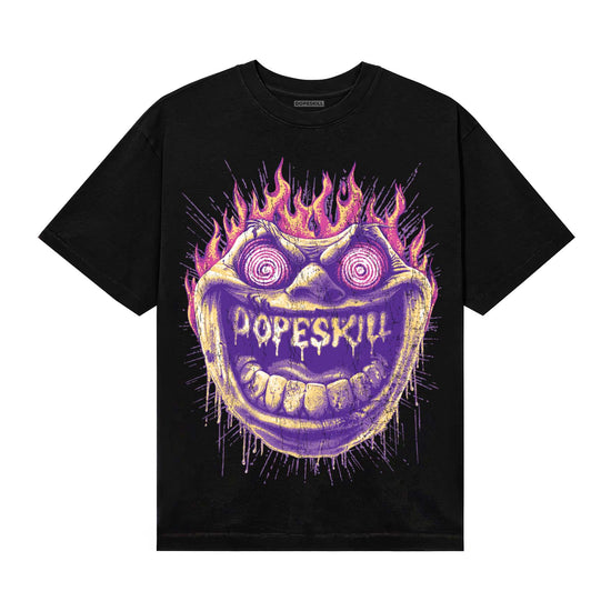 PURPLE Sneakers DopeSkill T-Shirt Hellfire Graphic Streetwear - Black