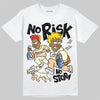 Jordan 17 Retro Low SP Infinite Archives DopeSkill T-Shirt No Risk No Story Graphic Streetwear - White