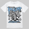 Jordan 9 Powder Blue DopeSkill T-Shirt Distorted Realms Graphic Streetwear - White