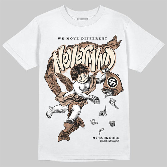 Jordan 4 Retro Cozy Girl DopeSkill T-Shirt Nevermind Graphic Streetwear - White