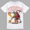 Jordan 3 Retro Fire Red DopeSkill T-Shirt VERSUS Graphic Streetwear - White