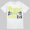 Air Max 90 x Patta Cyber and Particle Grey DopeSkill T-Shirt Protect Me From Evil Graphic Streetwear - White