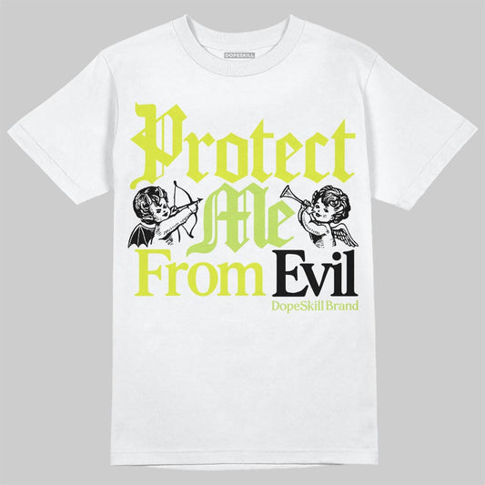 Air Max 90 x Patta Cyber and Particle Grey DopeSkill T-Shirt Protect Me From Evil Graphic Streetwear - White