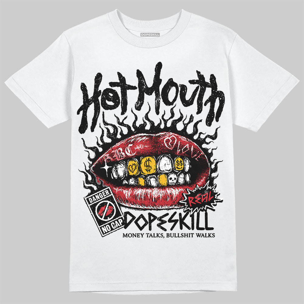 Jordan 11 “Bred Velvet” DopeSkill T-Shirt Hot Mouth Graphic Streetwear - White