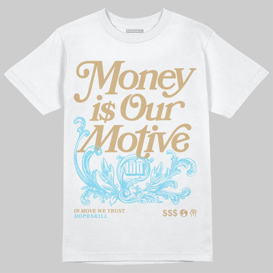 Jordan 11 City Pack “H-Town” DopeSkill T-Shirt Money Is Our Motive Typo Graphic Streetwear - White 