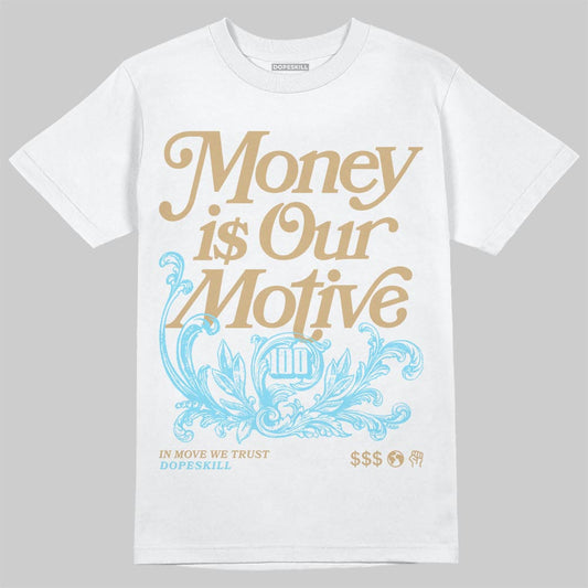 Jordan 11 City Pack “H-Town” DopeSkill T-Shirt Money Is Our Motive Typo Graphic Streetwear - White 