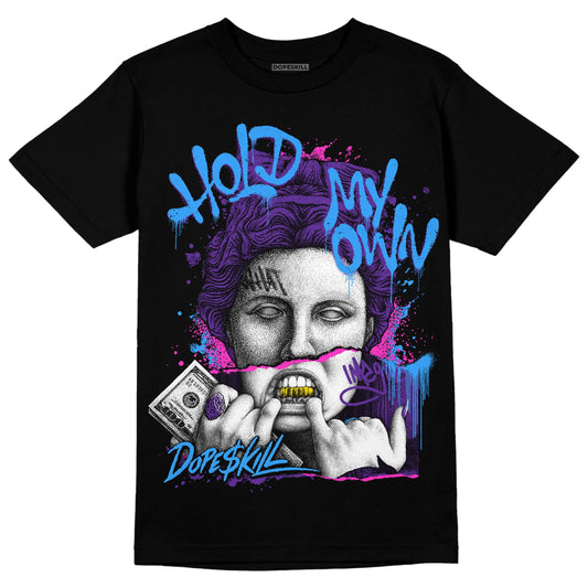 Jordan 3 Retro Dark Iris DopeSkill T-shirt Hold My Own Graphic Streetwear - Black