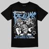 Jordan 9 Powder Blue DopeSkill T-Shirt Distorted Realms Graphic Streetwear - Black
