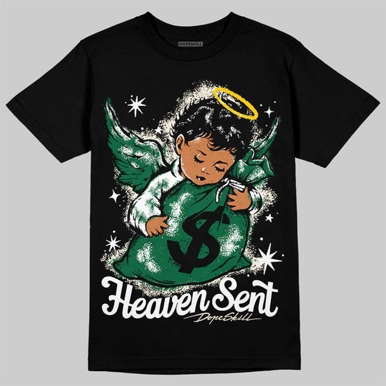 Jordan 13 GS “Pine Green” DopeSkill T-Shirt Heaven Sent Graphic Streetwear - Black