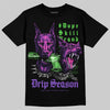 Purple Sneakers DopeSkill T-Shirt New Drip Season Graphic Streetwear - Black