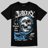 Jordan 11 Low University Blue DopeSkill T-Shirt Jealousy Graphic Streetwear - Black